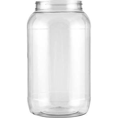 32 oz. Clear PET Plastic Wide Mouth Jar with Label Panel